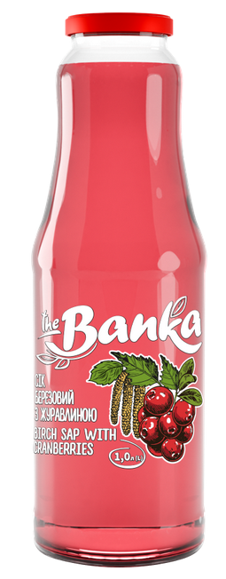 Сік березовий з журавлиною ТМ "The Banka" 1л